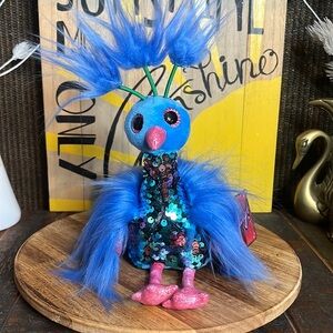 Royal Sequin Plush Peacock “Royal” 🦚 Bird